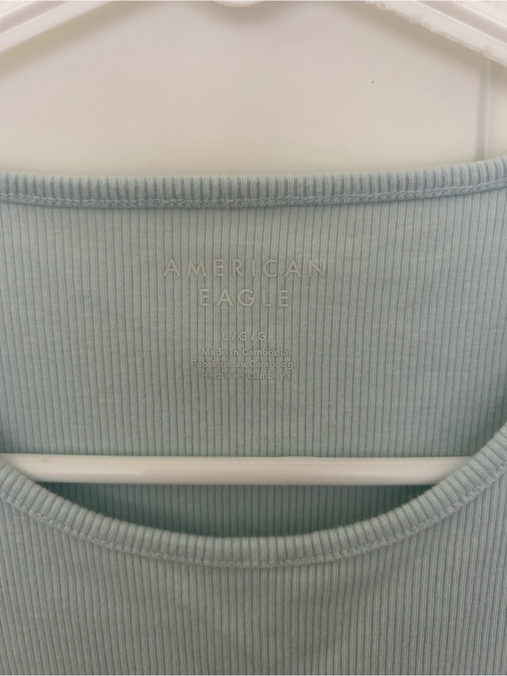American Eagle Outfitters Ribbed Tank Tops- Orange and Green (2) - Picture 5 of 6